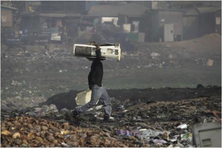 Burning old TVs to survive: The toxic trade in electrical waste