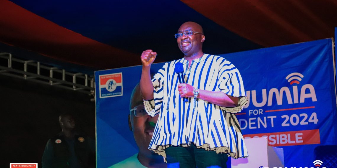 Bawumia Criticizes NDC and Mahama at Saboba Rally, Calls for Change in December Elections